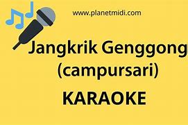 Jangkrik Genggong Karaoke Lirik