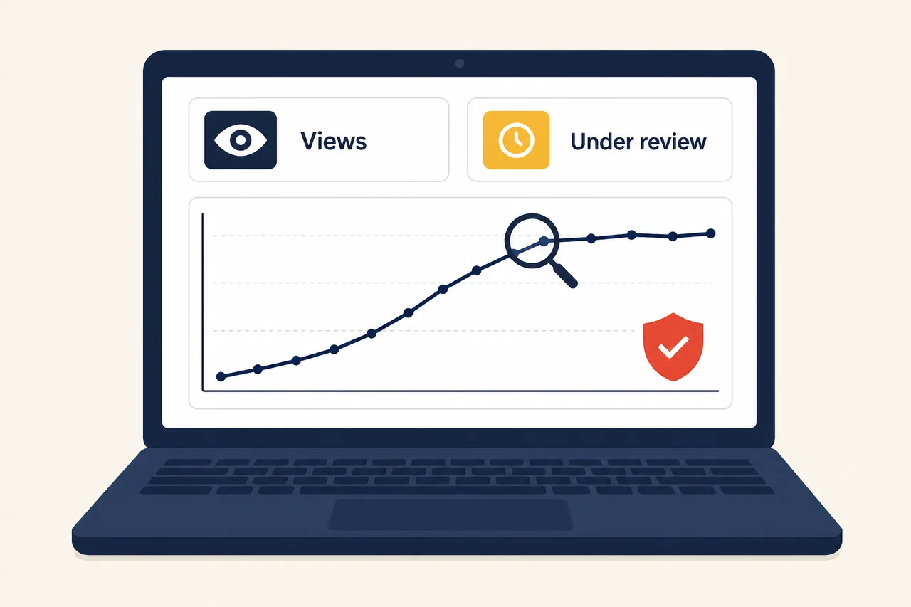 Checking view counts after a BoostMe.com YouTube views order is delivered
